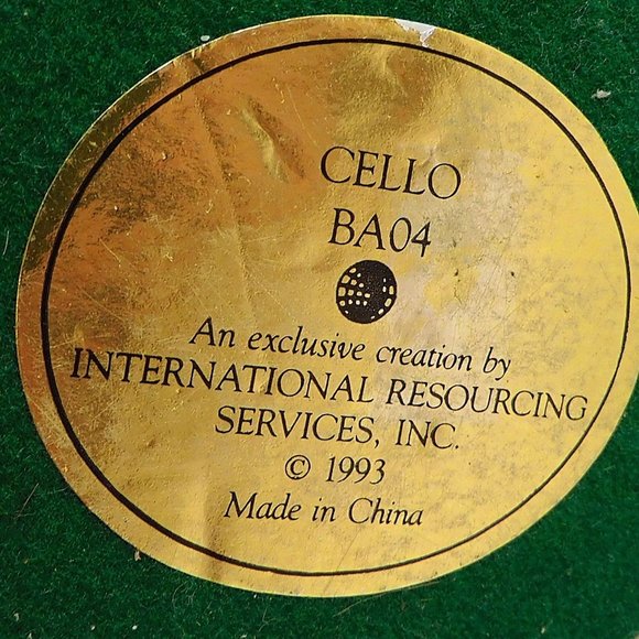 Vintage Angel Playing Cello Figurine A Band of Angels International Resources 1 - Picture 7 of 7